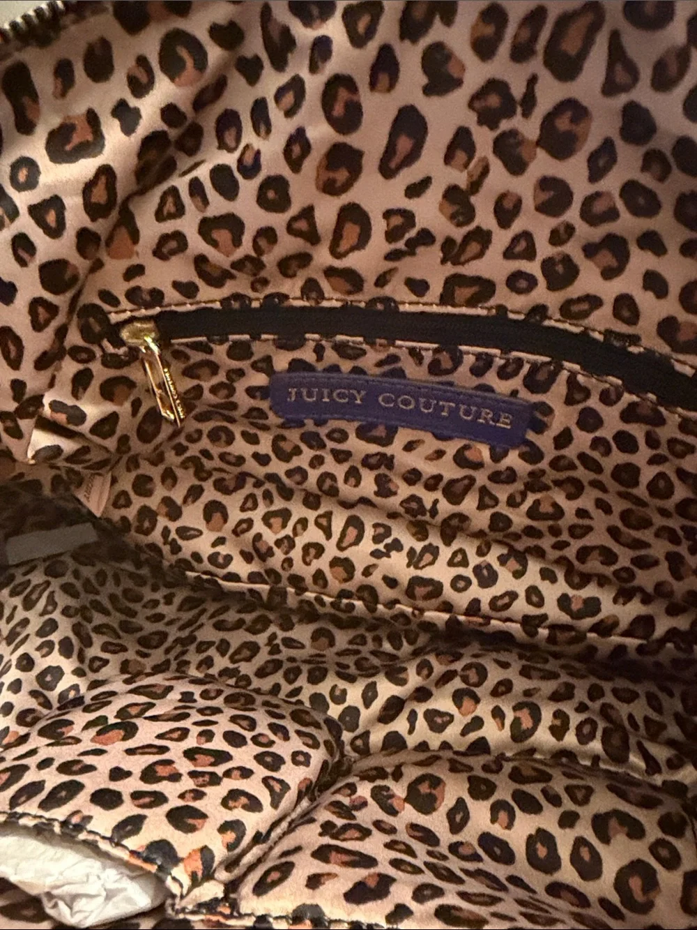 Juicy Couture Blue Leather Satchel with Heart Lock